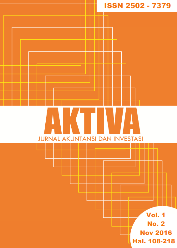 Aktiva: Jurnal Akuntansi dan Investasi